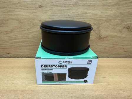 Deurstopper zwart &Oslash; 11cm.