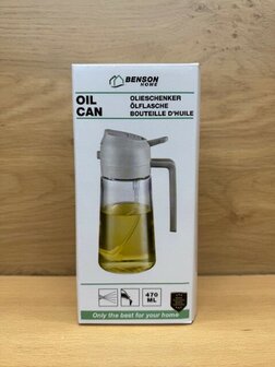 Olieschenker 2 in 1 wit 470ml.