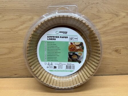 Airfryer bakjes set bakpapier &Oslash; 20cm 100 dlg.