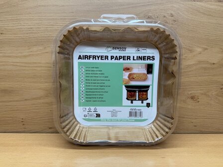 Airfryer bakjes set bakpapier □ 24cm 100 dlg.