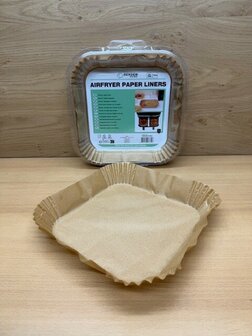 Airfryer bakjes set bakpapier □ 24cm 100 dlg.