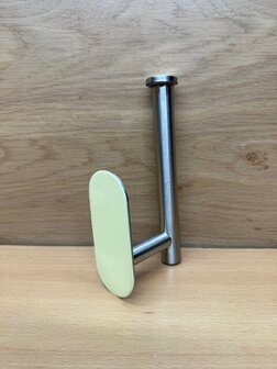 WC rol houder zilver zelfklevend.