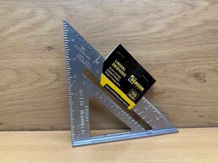 Meetdriehoek aluminium 150mm.