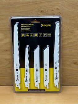 Reciprozaagbladen set hout en metaal 10 dlg.