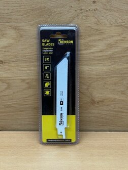 Reciprozaagbladenset metaal 150mm 3 dlg.