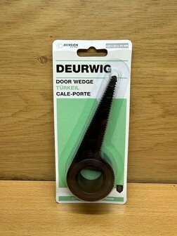 Deurstopper wig zwart 12cm.