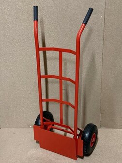 Steekwagen rood opklapbaar 250kg.