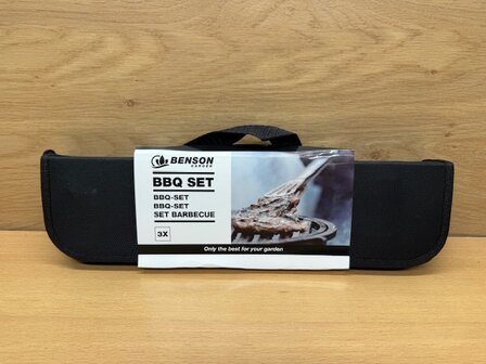 BBQ accesoires set in etui 3 dlg.