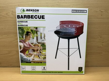 BBQ 4-level 36x36x51,5cm.