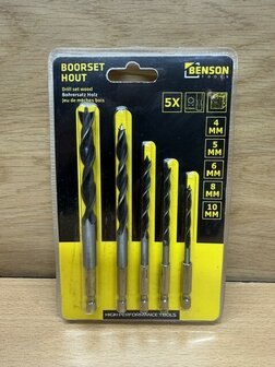 Boor-bitset houtboren 5 dlg.