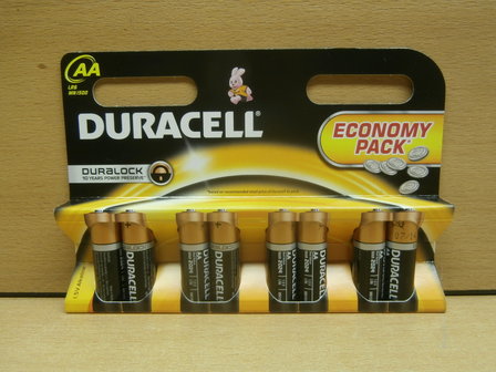 Duracell batterijenset Duralock 8xAA.