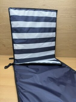 Strandmat opvouwbaar met rugleuning.
