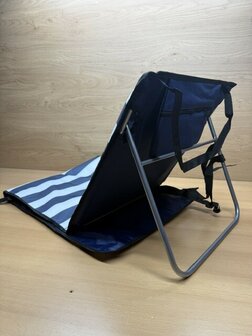 Strandmat opvouwbaar met rugleuning.