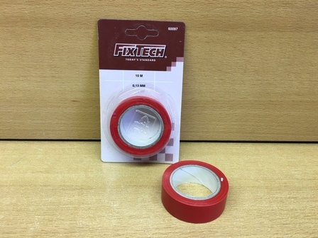 Isolatieband 10m, 19mm rood.