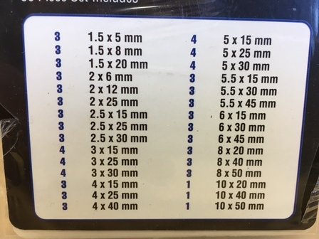 Paspennen assortimentsdoos 90 dlg.