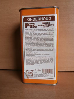 HMK P25A antiek marmerbeits 1 liter donker.