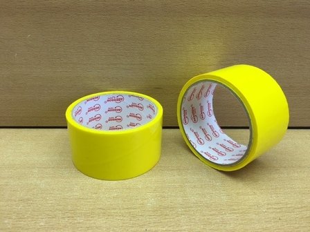 Dozentape 30m x48mm geel.