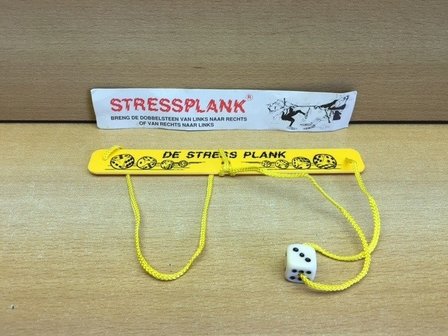 Stressplank geel.