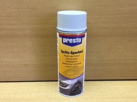 Spuitbus Presto spuitplamuur 400 ml.