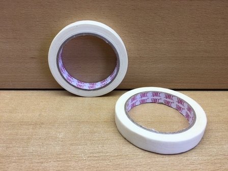 Afplakband papier 18mm x 25m.