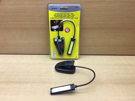 Kaartleeslamp COB LED met clip.