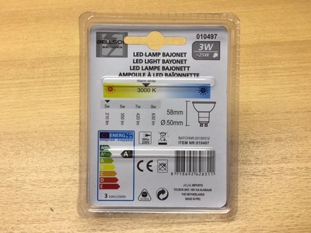 LED lamp GU10 3 watt.