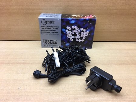 Kerstverlichting 100 led&#039;s 220 volt. (binnen/buiten)