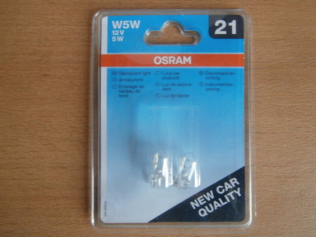 Osram lampenset 12 volt, 5 watt (5W5)