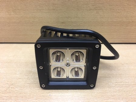 Werklamp 4 led 16 watt, 12 volt.