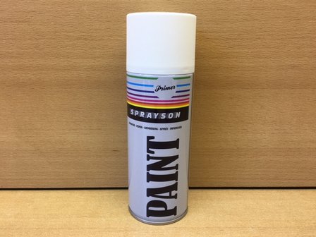 Spuitbus Sprayson primer wit 400 ml.