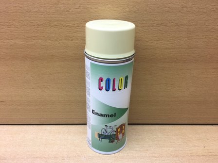 Spuitbus Enamel creme 400 ml.