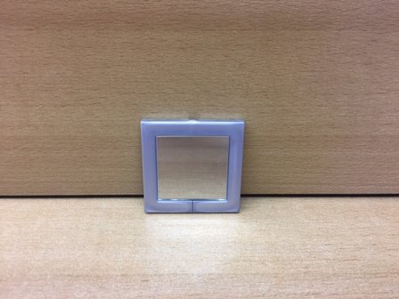 Spiegel grijs 70x70mm.