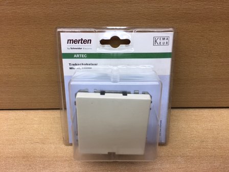Trekschakelaar wissel Merten Artec creme.