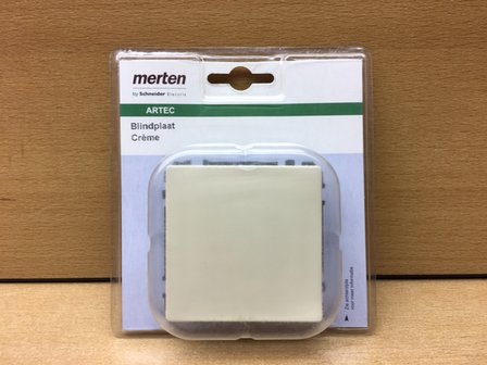 Blindplaat Merten Artec creme.