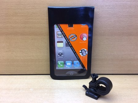Telefoonhouder voor fiets &quot;easy clip&quot; waterdicht.
