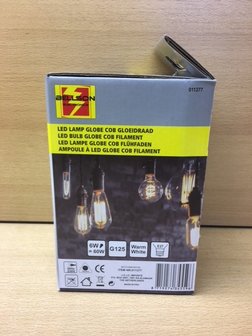 LED lamp COB gloeidraad E27 60 (6) watt.