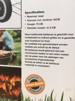 BBQ bol &Oslash; 44 cm.