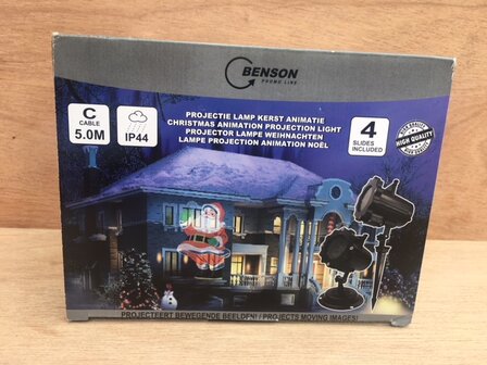 Projectorlamp animatie kerst.