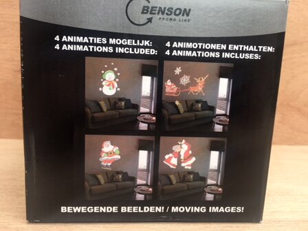 Projectorlamp animatie kerst.