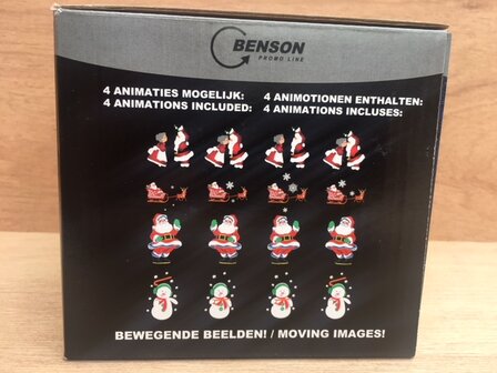 Projectorlamp animatie kerst.