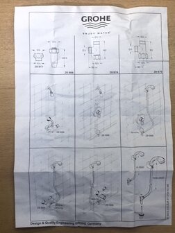 Grohe leegloopapparaat.