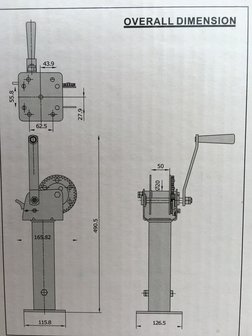 Handlier op steun 900 lbs (408kg).