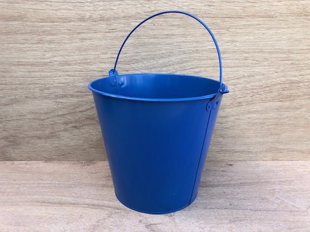 Emmer zink blauw 12 liter.