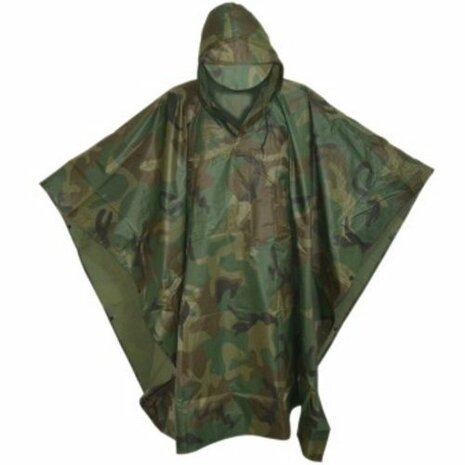 Poncho camouflage.
