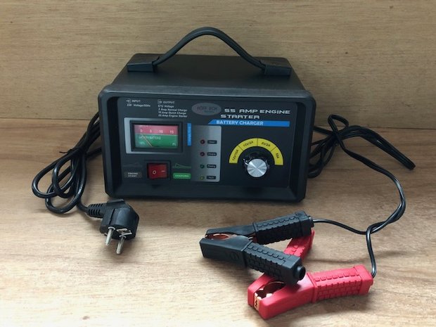 St Ik denk dat ik ziek ben Irrigatie Acculader / Jumpstart / druppellader 6 en 12 volt 55 Amp. - Eddiys