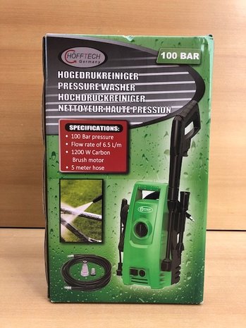 Hogedruk reiniger 1200 watt 100 bar.