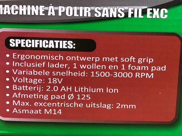Accu poetsmachine excentrisch 120mm.