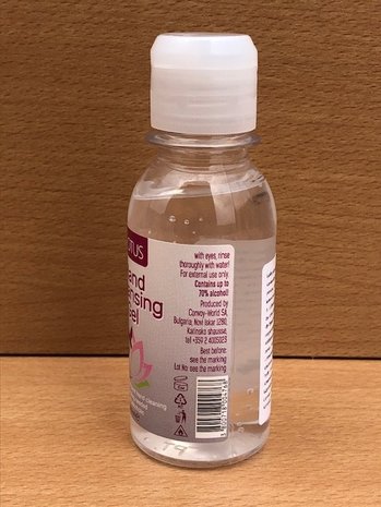 Handgel desïnfecterend 70% alcohol 100ml.