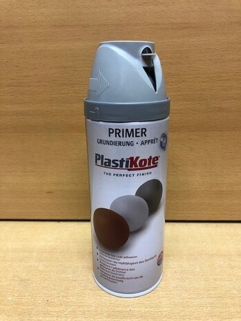 Spuitbus Plastikote primer grijs 400ml.