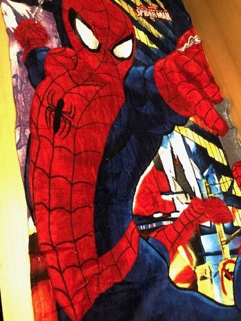 Fleece deken Spiderman 140x100cm.